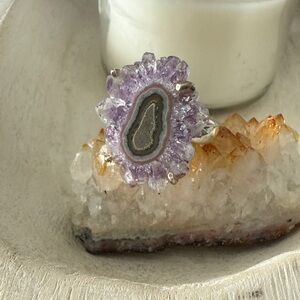 Amethyst Stalactite ring